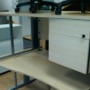 1400 beech single pedestal desks. 99 + vat each